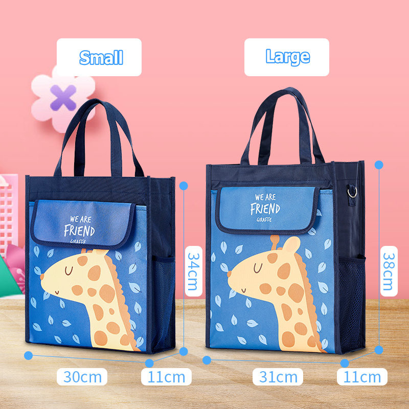 Geantă de școală Kawaii Genți portabile de cărți pentru teme pentru copii de școală Geanta de mână impermeabilă pentru studiu