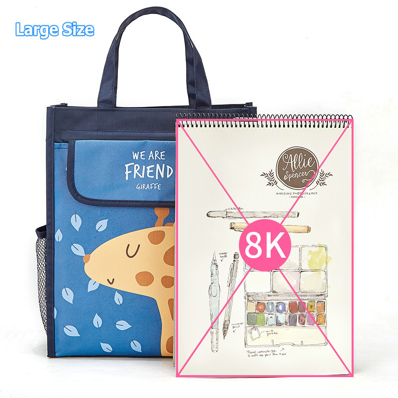 Geantă de școală Kawaii Genți portabile de cărți pentru teme pentru copii de școală Geanta de mână impermeabilă pentru studiu