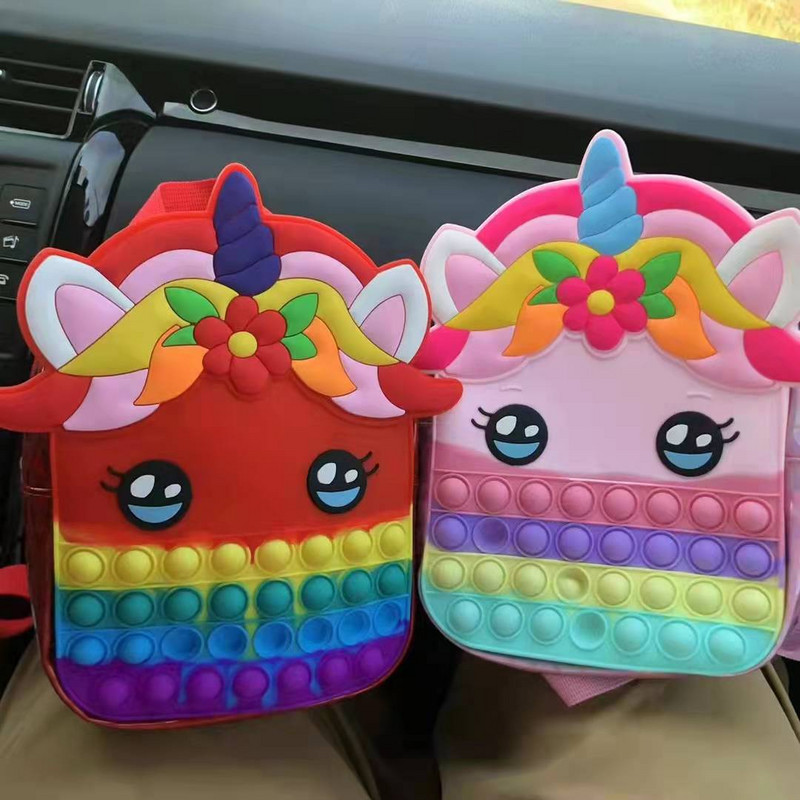 Novi Popper Sensory Popet silikonska tiskanica Push Bubble Popite torba za pohranu Popite Poppit Antistres torbica za novčiće Fidget igračke