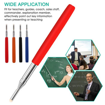 Професионална химикалка за бяла дъска 1M прибираща се сензорна показалка за учител Професионална факла Пръчка за преподаване Ръководство за пръчка за флаг Офис инструмент