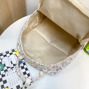 Μόδα Γυναικεία Χαριτωμένα Floral μαθητικό σακίδιο πλάτης Μοντέρνα τσάντες βιβλίου Lady Kawaii Γυναικεία εκτύπωση Laptop College Backpack Νέα σχολική τσάντα κοριτσιών
