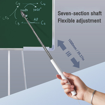 Ръчна показалка за професионален учител Висококачествена телескопична ръчна показалка с инфрачервена капацитивна глава на писалка Стилус Touch Pen