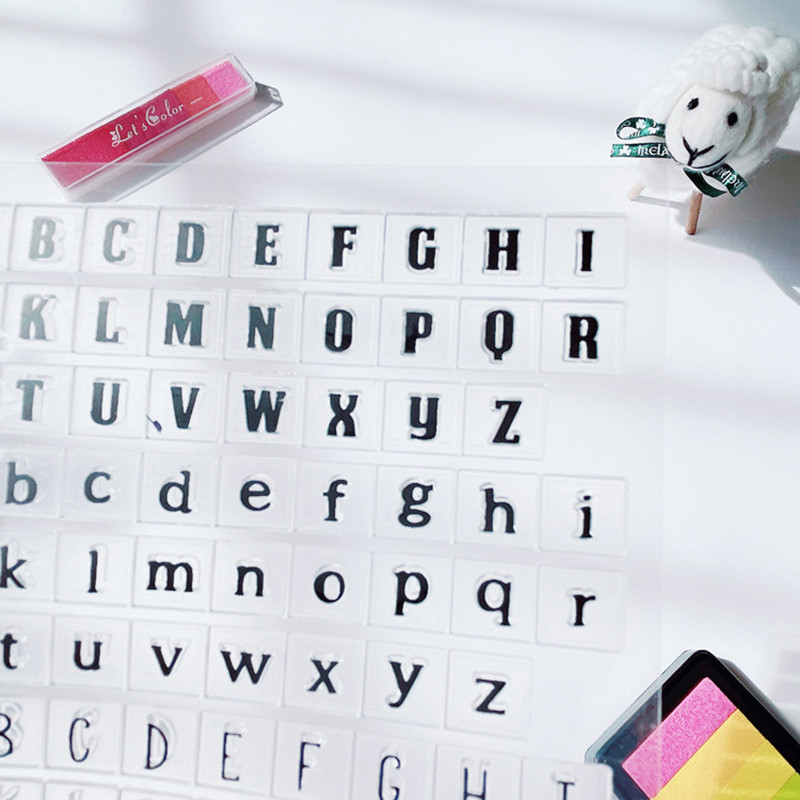 Markice s brojevima abecede Izrada čestitki „uradi sam“ Ukrasi za albume za albume Utiskivanje Dekoracija za albume Ručni pečat od prozirne tinte