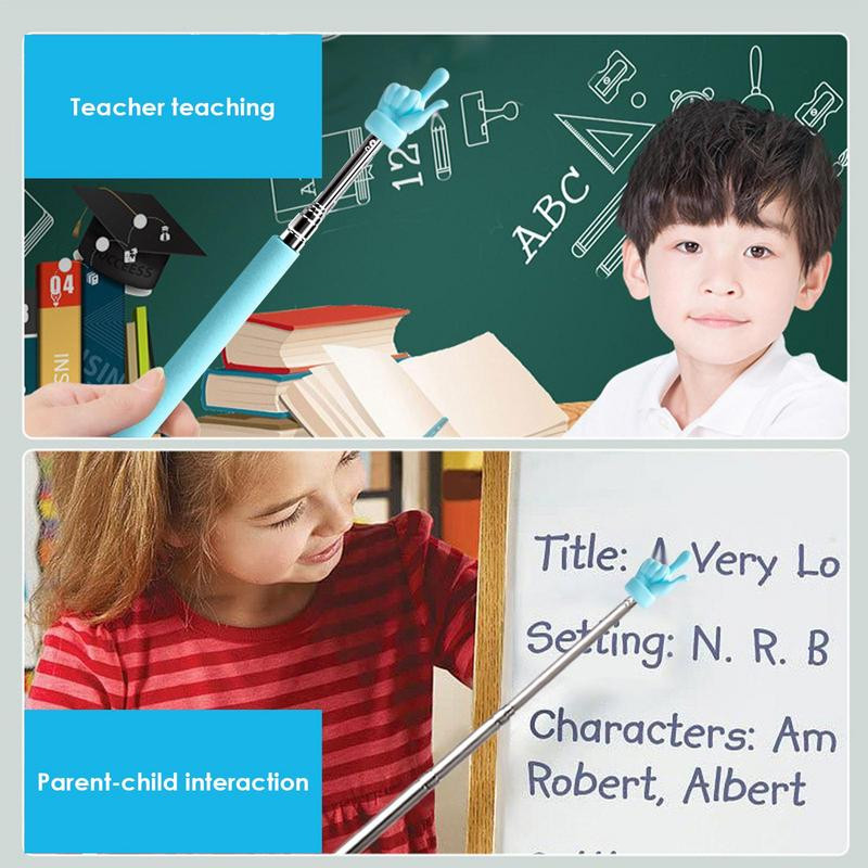 Teleskopiniai mokytojų rodyklės mini rankiniai rodyklės pirštų rodyklės Dovana mokytojams Pranešėjas praplečia dizaino klasę