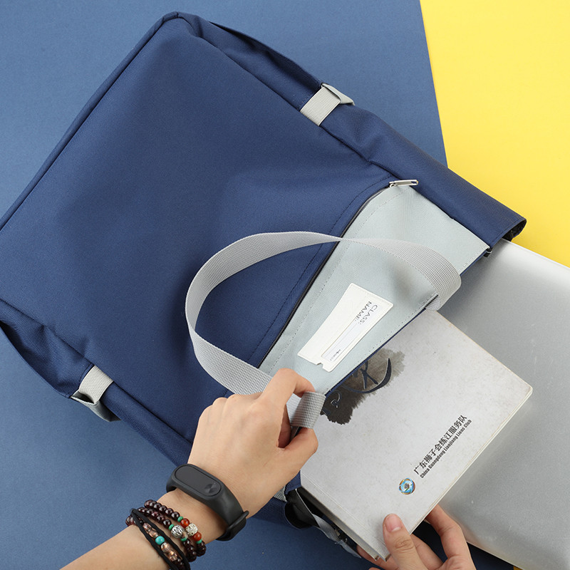 Prijenosna školska torba od Oxford tkanine A4 torba za knjige Višenamjenska velika torba Ručna torba s organizatorom datoteka na patentni zatvarač