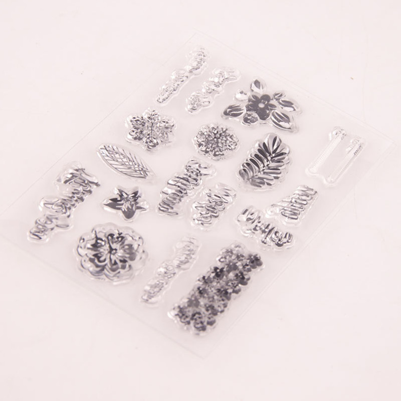 1 kom rođendanskih želja prozirni pečat prozirni silikonski pečat rezanje DIY spomenar gumene boje reljefni dekor za višekratnu upotrebu 11*8 cm