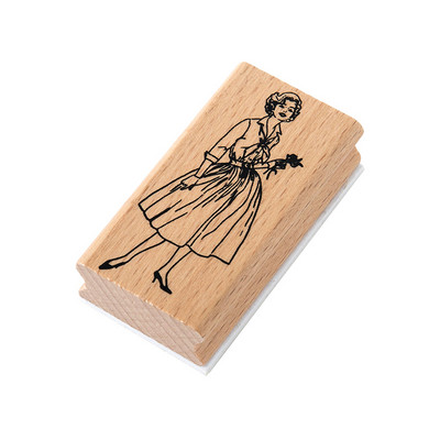 1 db Old Dream Iraqi Series Retro európai amerikai karakterek fából készült gumibélyegző kreatív barkácsnapló Scrapbooking irodaszerek