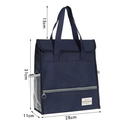 Paprasta nešiojama mokyklinė rankinė didelės talpos A4 formato knygų laikymo krepšys Oksfordo audinio vandeniui atsparus krepšys studentui