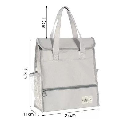 Paprasta nešiojama mokyklinė rankinė didelės talpos A4 formato knygų laikymo krepšys Oksfordo audinio vandeniui atsparus krepšys studentui