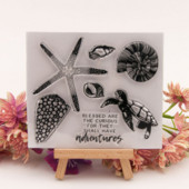 Morska kornjača morska zvijezda prozirni prozirni silikonski pečat rezanje pečata DIY spomenar gumene boje reljefni dnevnik dekor za višekratnu upotrebu