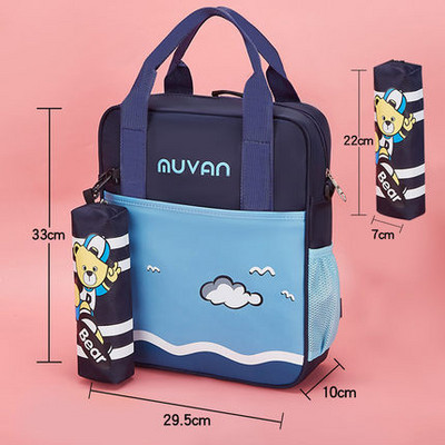 Madingos spalvos vaikiškas mokyklinis krepšys mergaitėms berniukams kuprinė mokymosi krepšys A4 knygų krepšys