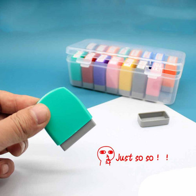 Gyermekjáték bélyegek Irodai és iskolai kellékek Rajzfilm bélyegek Kommentár bélyeg Tanítási bélyeg Bátorító Jutalom pecsét