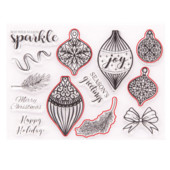 Božićni prozirni prozirni silikonski pečat DIY spomenar gumenim pečatom bojanje reljefni dnevnik ukras za višekratnu upotrebu T1760