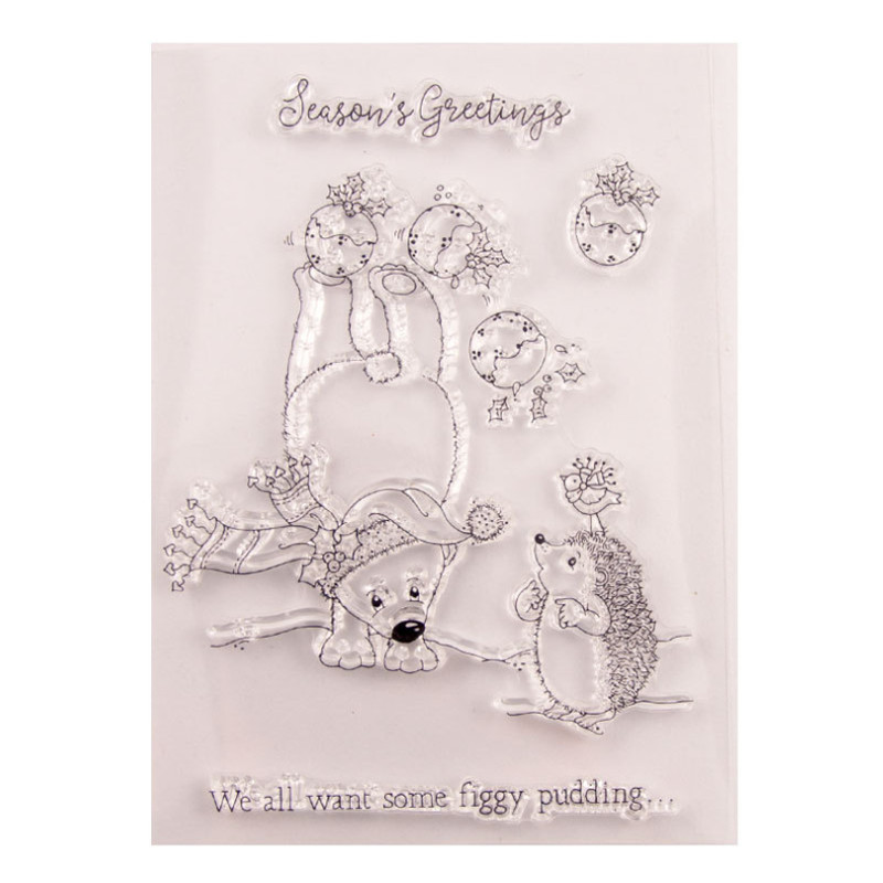 1kom Sezonske čestitke prozirni prozirni silikonski pečat rezanje DIY spomenar gumene boje reljefni dnevnik dekor za višekratnu upotrebu