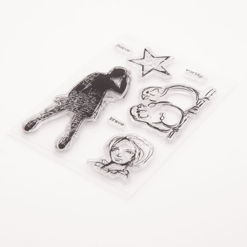 1 gab. Skaists putns, caurspīdīgs, caurspīdīgs silikona zīmogs, griešana, DIY albums, gumijas krāsošana, reljefs dienasgrāmatas dekors, atkārtoti lietojams