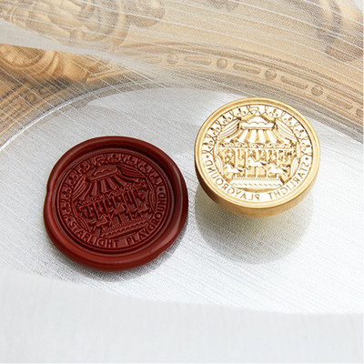 Glava marke od voštanog pečata od 1,18 inča Bakrena i mesingana markica s crtanim voštanim pečatom sa životinjama za omot za darove Kartice za spomenare Pozivnice
