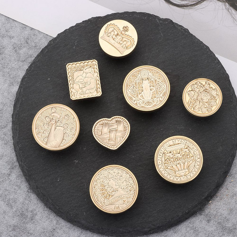 Glava marke od voštanog pečata od 1,18 inča Bakrena i mesingana markica s crtanim voštanim pečatom sa životinjama za omot za darove Kartice za spomenare Pozivnice