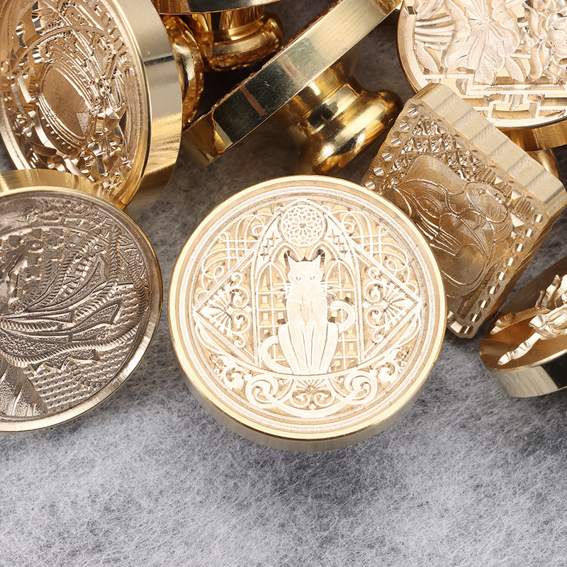 Glava marke od voštanog pečata od 1,18 inča Bakrena i mesingana markica s crtanim voštanim pečatom sa životinjama za omot za darove Kartice za spomenare Pozivnice