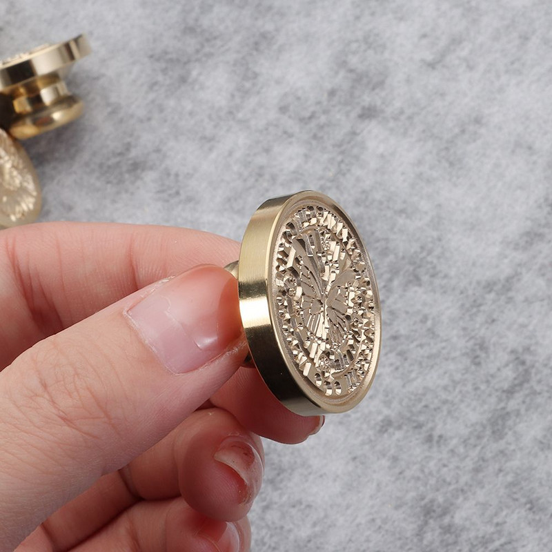 Glava marke od voštanog pečata od 1,18 inča Bakrena i mesingana markica s crtanim voštanim pečatom sa životinjama za omot za darove Kartice za spomenare Pozivnice