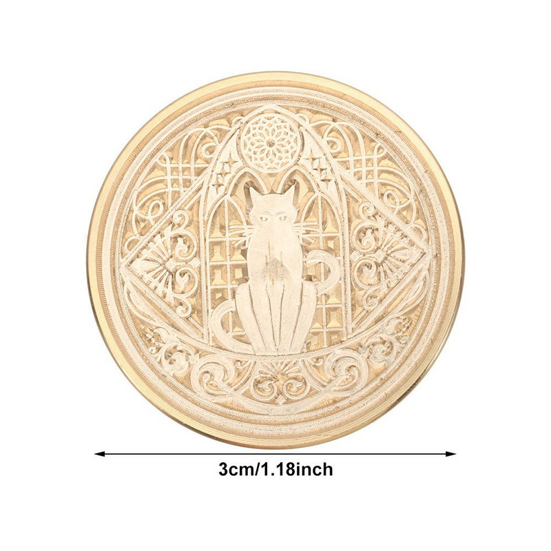 Glava marke od voštanog pečata od 1,18 inča Bakrena i mesingana markica s crtanim voštanim pečatom sa životinjama za omot za darove Kartice za spomenare Pozivnice