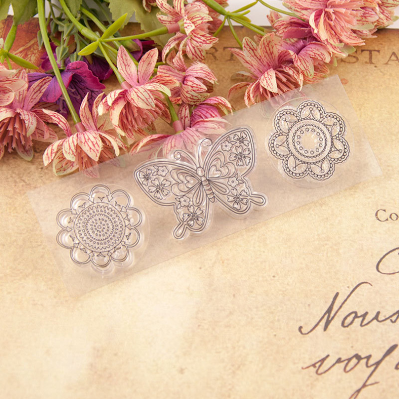16*5cm Πεταλούδα διαφανής σφραγίδα σιλικόνης Κοπή DIY Scrapbooking Λαστιχένιο χρωματισμό ανάγλυφο Διακόσμηση ημερολογίου Επαναχρησιμοποιήσιμη