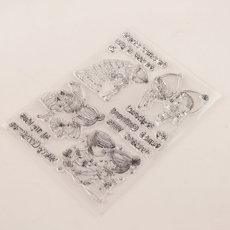 1kom prijatelj prozirni prozirni silikonski pečat za rezanje pečata DIY spomenar gumene boje za utiskivanje dnevnika ukras za višekratnu upotrebu