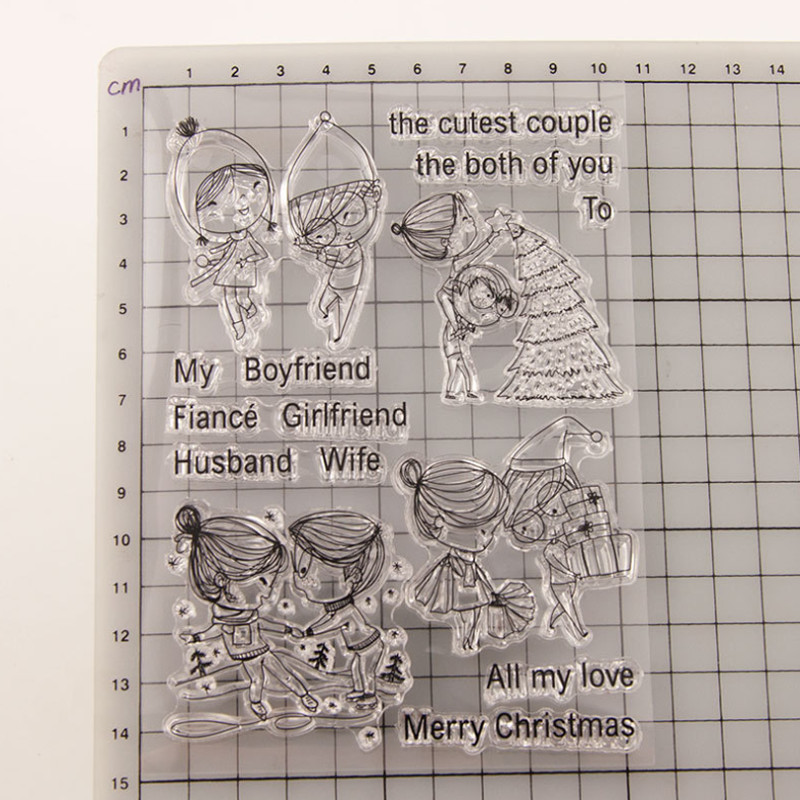 1kom prijatelj prozirni prozirni silikonski pečat za rezanje pečata DIY spomenar gumene boje za utiskivanje dnevnika ukras za višekratnu upotrebu