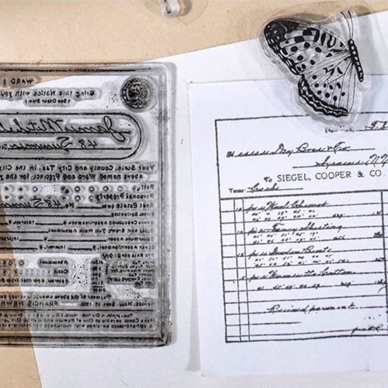 Ștampile din silicon creative, sigilii în relief transparente, ștampile decorative DIY, pentru albume de jurnal, articole de papetărie