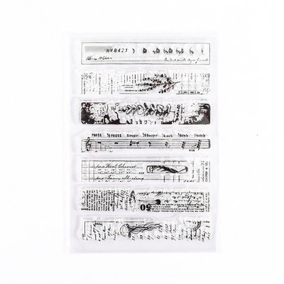 Vintage Biljka Leptir broj Silikonski Vintage prozirni pečati za kartice DIY spomenar Retro prozirni pečat gumeni pečat