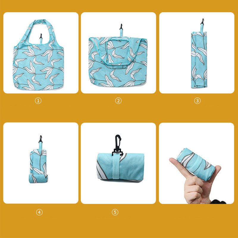 Ženska sklopiva torba za kupovinu Candy boje Torbica za namirnice Ženska torba za rame Sklopiva ručna torba s motivima crteža Ekološka torba