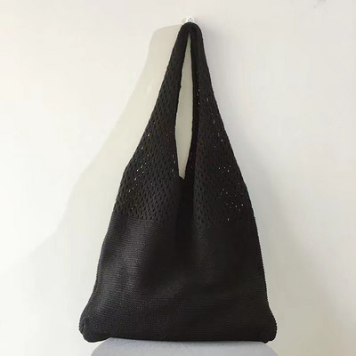 Vasaras pludmales ballīšu soma maki Pircēju soma Sieviešu vintage izdobta trikotāžas soma Sieviešu plecu soma Tote Bag