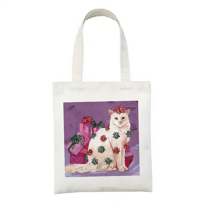 Ženska platnena velika torba s patentnim zatvaračem, modna kupovna torba s printom crtanih životinja i dinosaura, uniseks torba za rame, sklopiva za ponovnu upotrebu