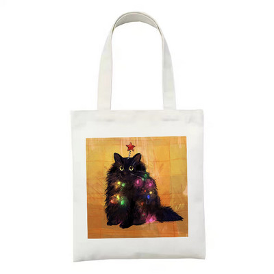 Ženska platnena velika torba s patentnim zatvaračem, modna kupovna torba s printom crtanih životinja i dinosaura, uniseks torba za rame, sklopiva za ponovnu upotrebu