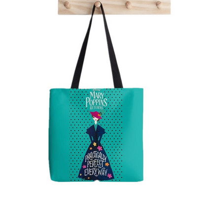 2021. Shopper Mary Poppins osobnost Painted Tote Bag žene Harajuku shopper torbica djevojka Torba za kupovinu na rame Ženska platnena torba