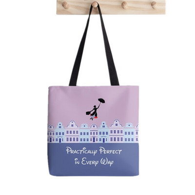 2021. Shopper Mary Poppins osobnost Painted Tote Bag žene Harajuku shopper torbica djevojka Torba za kupovinu na rame Ženska platnena torba