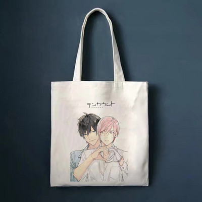YAOI Anime Harajuku Manga Ručne torbe Torbe na rame Ležerna kupnja Platnena torba Ručna torba Ženska elegantna platnena torba Shopper ECO