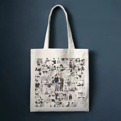 YAOI Anime Harajuku Manga Ručne torbe Torbe na rame Ležerna kupnja Platnena torba Ručna torba Ženska elegantna platnena torba Shopper ECO