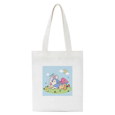 „Harajuku Print“ krepšiai „Paklysti vaikams“ Nešiojami pirkinių krepšiai Drobiniai pirkinių krepšiai Animaciniai filmai Bolsas De Compra Einkaufstaschen 2022 m.