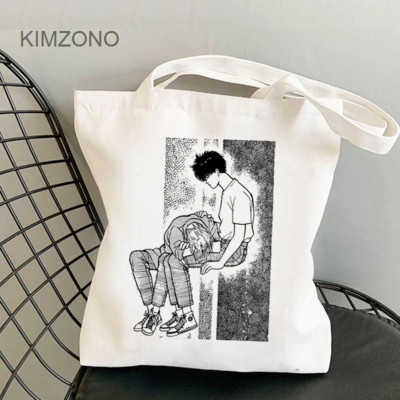 Banana Fish torba za kupovinu torba za recikliranje torba od pamučne jute platnena torba tkana vrećica cabas sacolas