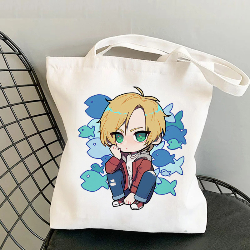 Banana Fish torba za kupovinu torba za recikliranje torba od pamučne jute platnena torba tkana vrećica cabas sacolas