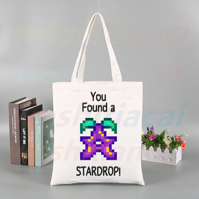 „Stardew Valley Gaming“ vištienos drobinis krepšys Laisvalaikio didelės rankinės moterims Moterų pirkinių rankinės Spausdinti didelės talpos krepšys