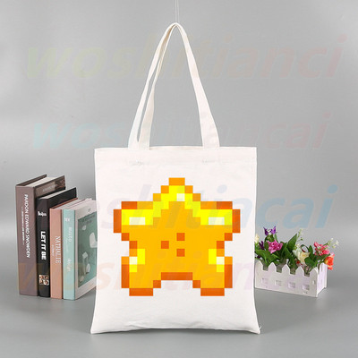 „Stardew Valley Gaming“ vištienos drobinis krepšys Laisvalaikio didelės rankinės moterims Moterų pirkinių rankinės Spausdinti didelės talpos krepšys