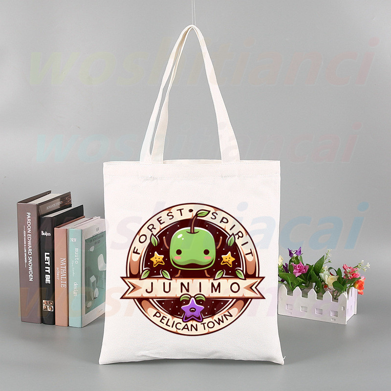 „Stardew Valley Gaming“ vištienos drobinis krepšys Laisvalaikio didelės rankinės moterims Moterų pirkinių rankinės Spausdinti didelės talpos krepšys