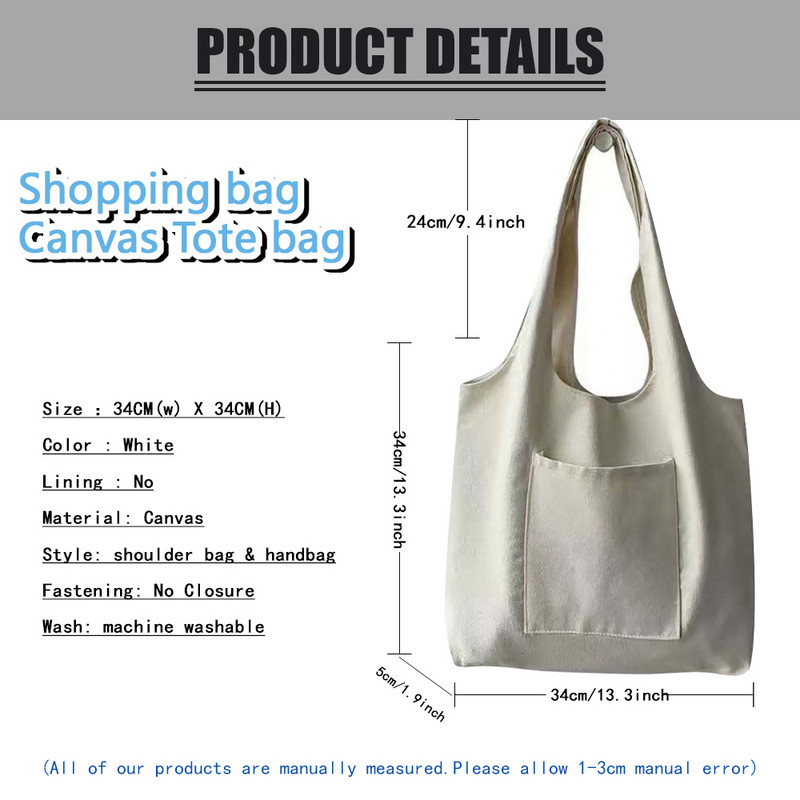 Ženske kupovne torbe Platnena torba Putnička torba Velike ručne torbe Best Friends Prijenosna torba za kupnju na jedno rame