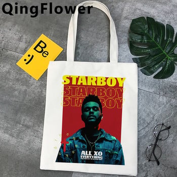 η τσάντα αγορών Weeknd tote shopper shopping τσάντα μπόλσα υφασμάτινο δίχτυ υφασμάτινο πτυσσόμενο custom