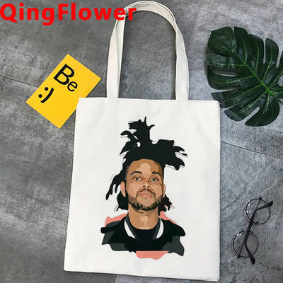 Weeknd torba za kupnju tote shopper shopping bolsa torba platnena mrežasta tkanina sklopiva prilagođena