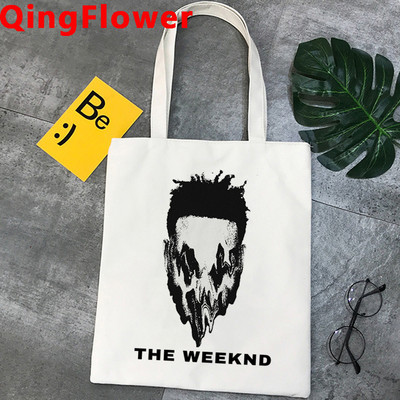 Weeknd torba za kupnju tote shopper shopping bolsa torba platnena mrežasta tkanina sklopiva prilagođena