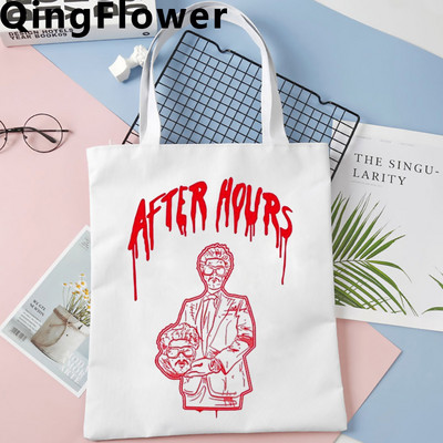 Weeknd torba za kupnju tote shopper shopping bolsa torba platnena mrežasta tkanina sklopiva prilagođena