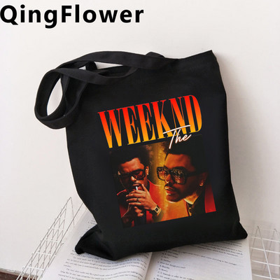 Weeknd torba za kupnju tote shopper shopping bolsa torba platnena mrežasta tkanina sklopiva prilagođena