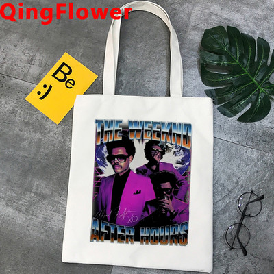 Weeknd torba za kupnju tote shopper shopping bolsa torba platnena mrežasta tkanina sklopiva prilagođena